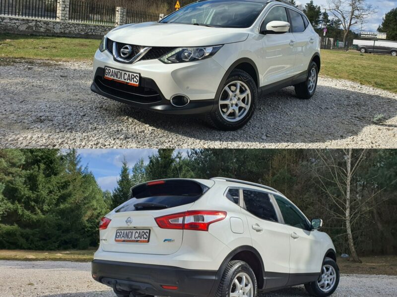 Nissan Qashqai 1.5 dCi # NAVI # Climatronic # Panorama # Kamera # Biała Perła # IGŁA II (2013-2021)