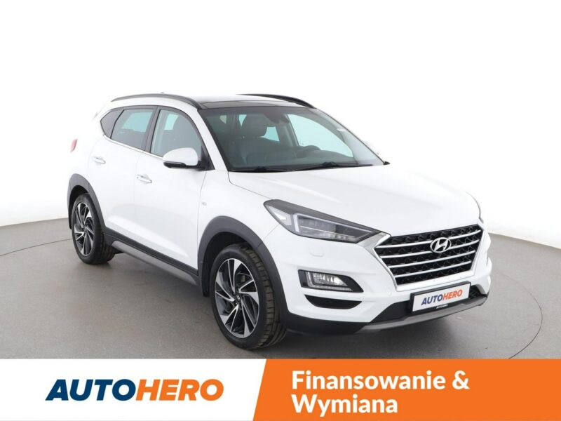 Hyundai Tucson 4x4 automat skóra navi kamery i czujniki parkowania grzane fotele III (2015-2020)