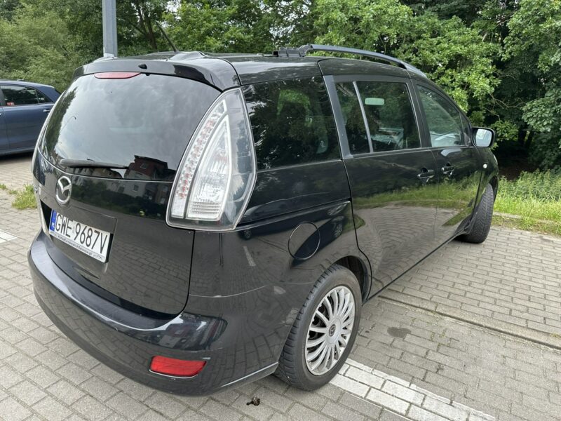 Mazda 5 1,8 benzyna, klimatronik, 7 m,przyciemniane szyby, isofix,podg. fotele I (2005-2010)