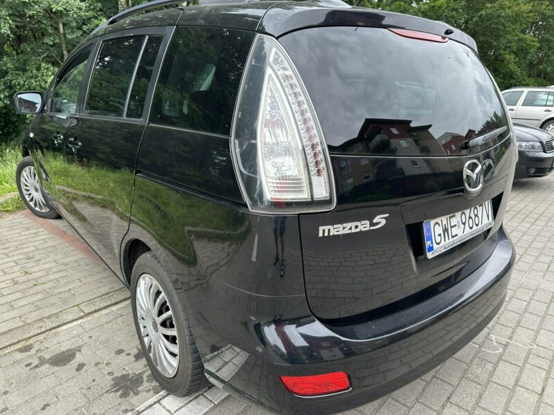 Mazda 5 1,8 benzyna, klimatronik, 7 m,przyciemniane szyby, isofix,podg. fotele I (2005-2010)