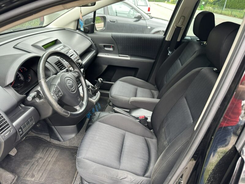 Mazda 5 1,8 benzyna, klimatronik, 7 m,przyciemniane szyby, isofix,podg. fotele I (2005-2010)