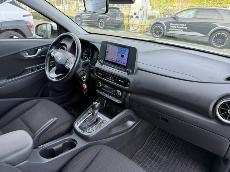 Hyundai Kona 1.6T-GDI 198KM 7DCT Comfort Gwarancja Android Auto 1 rej.2022 FV23% I (2017-2023)