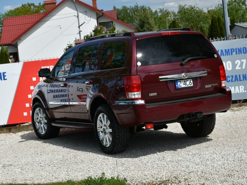 Chrysler Aspen Limited 5.7HEMi V8 340KM 2008r. 4x4 8os. Skóra Szyber NAVi Kamera