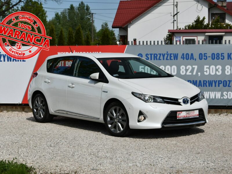 Toyota Auris Hybrid 1.8 136KM 2013r. Premnium Skóra NAVi Kamera LED 133tkm POLECAM II (2012-)