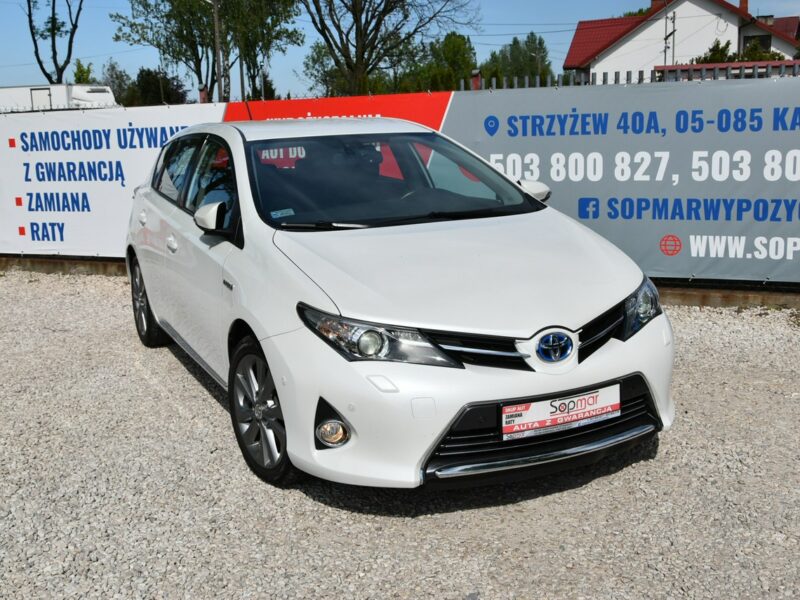 Toyota Auris Hybrid 1.8 136KM 2013r. Premnium Skóra NAVi Kamera LED 133tkm POLECAM II (2012-)