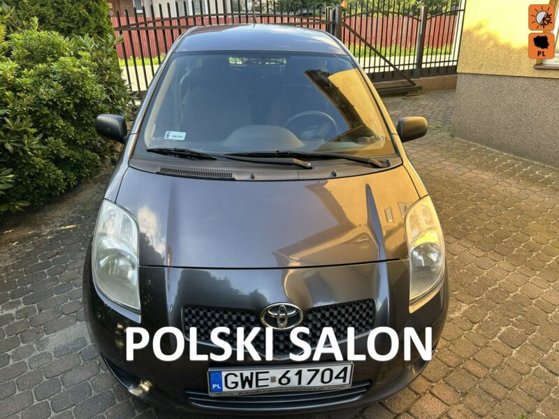 Toyota Yaris Polski salon/Rozrząd łańcuch/Mocna benz/Klimatyzacja/Isofix II (2005-2011)