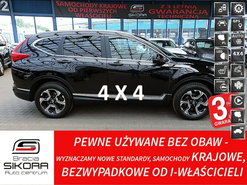 Honda CR-V 4X4 HYBRID MOC:184KM Skóra+Led+Navi+Kamera Gwar. I-wł Kraj Bezwyp F23% V (2018-2023)