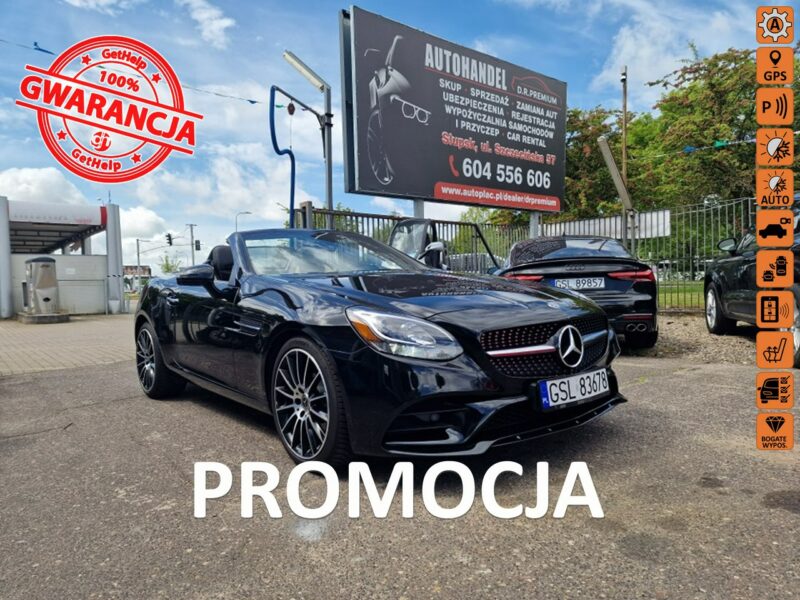 Mercedes SLC 180 SLC 300 2.0 Benzyna 245 KM, Kamera, Bluetooth, Designio, Alu, LED