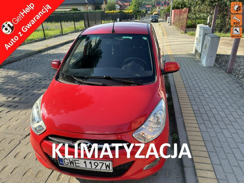 Hyundai i10 Klimatyzacja OK/Isofix/Przebieg gwarant/Opony wielosezonowe/Aux, USB I (2008-2013)