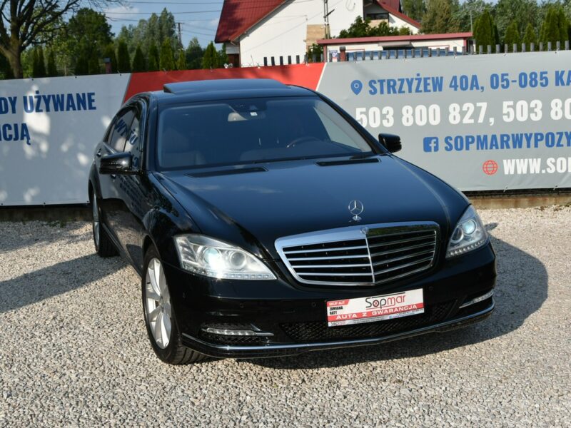 Mercedes S 550 S550 LONG 5.5 V8 388KM 2010r. Japonia 96tkm H/K Kamera ideał W221(2007-2013)