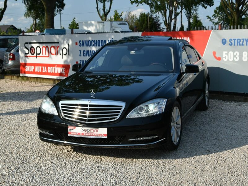Mercedes S 550 S550 LONG 5.5 V8 388KM 2010r. Japonia 96tkm H/K Kamera ideał W221(2007-2013)