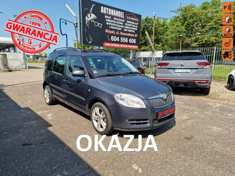 Škoda Roomster 1.4 Benzyna 86 KM, Panorama, Alufelgi, Klimatyzacja, Grzane Fotele,HAK I (2006-)
