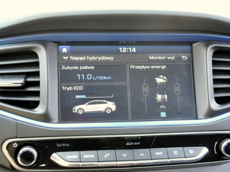 Hyundai IONIQ 1,6i 105KM Hybryda/Navi/Kamera/LEDy/Serwis/Nowe opony/Automat