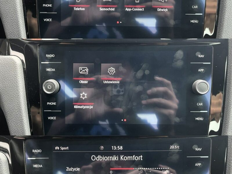Volkswagen Golf GTI, LED, Klima, Navi, Temp, Asystenci, Martwe Pole, Kamera Cofania VII (2012-)