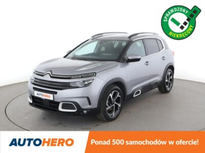 Citroen C5 Aircross 1.2T Feel Klimatyzacja Tempomat Nawigacja Skóra ParkAssist Kamera LED