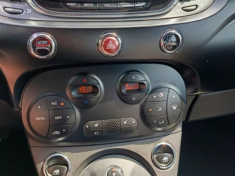 Fiat 500 113KM Automat, wyposażenie, niski przebieg, serwis, VAT23% I (2007-)