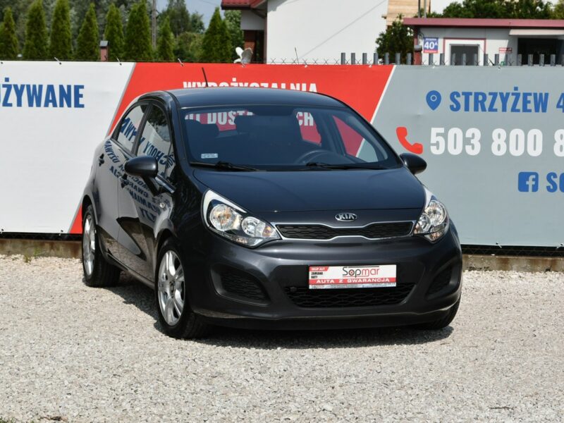 Kia Rio 1.2 GAZ 85KM 2015r. Klima Alufelgi Czujniki podgrz. fotele isofix III (2011-)