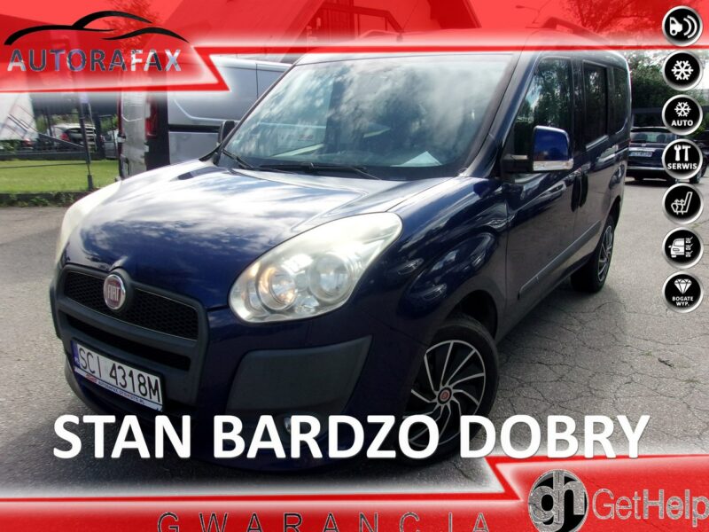 Fiat Doblo Klimatronic, Ele szyby 4x, Ele lusterka, Podgrz. fotele Hak holowniczy II (2009-)