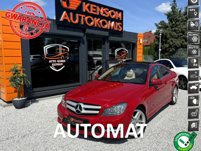 Mercedes C 250 Kamera cofania, Podgrzewane fotele, Panorama dach otwierana, LED W204 (2007-2014)