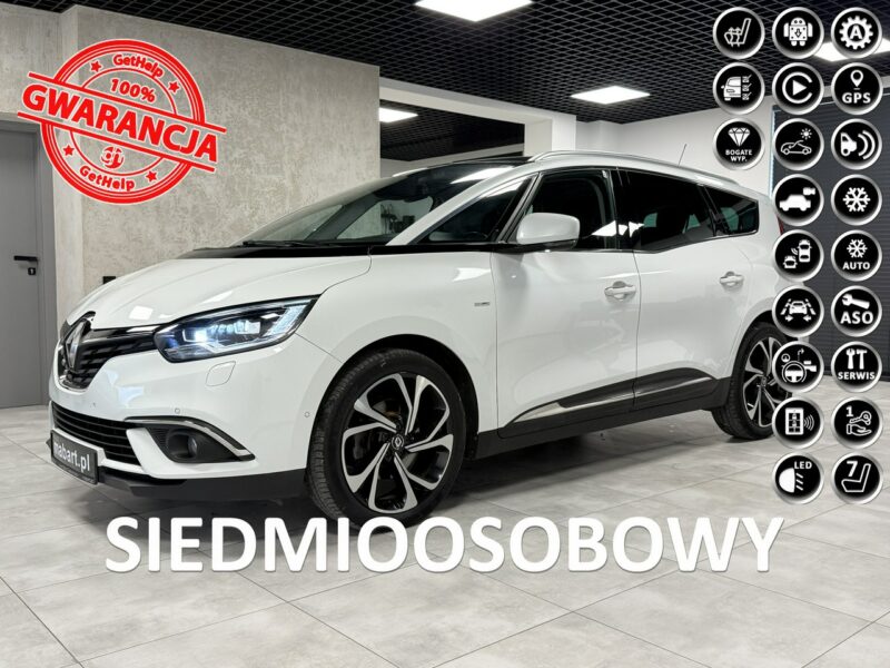 Renault Grand Scenic 1.6DCi160KM * BOSE * Head-Up * Kamera360 * LED * Keyless * 7-Miejsc III (2016-2021)