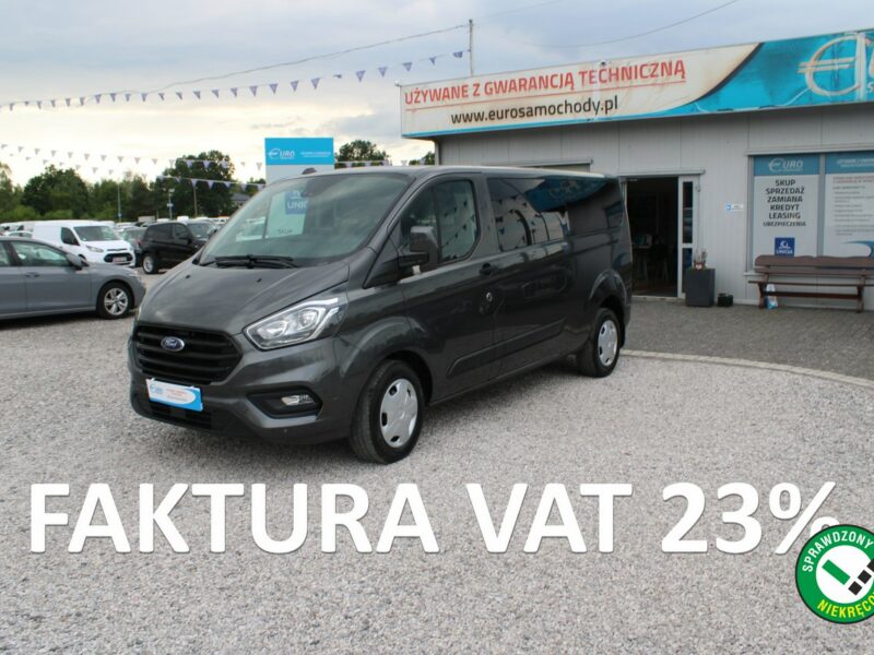 Ford Transit Custom 130HP L2 AUTOMAT Kamera Trend F-vat Gwarancja