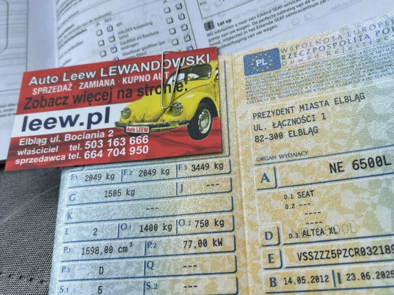 Seat Altea XL Diesel Automat Zarejestrowany Ubezpieczony