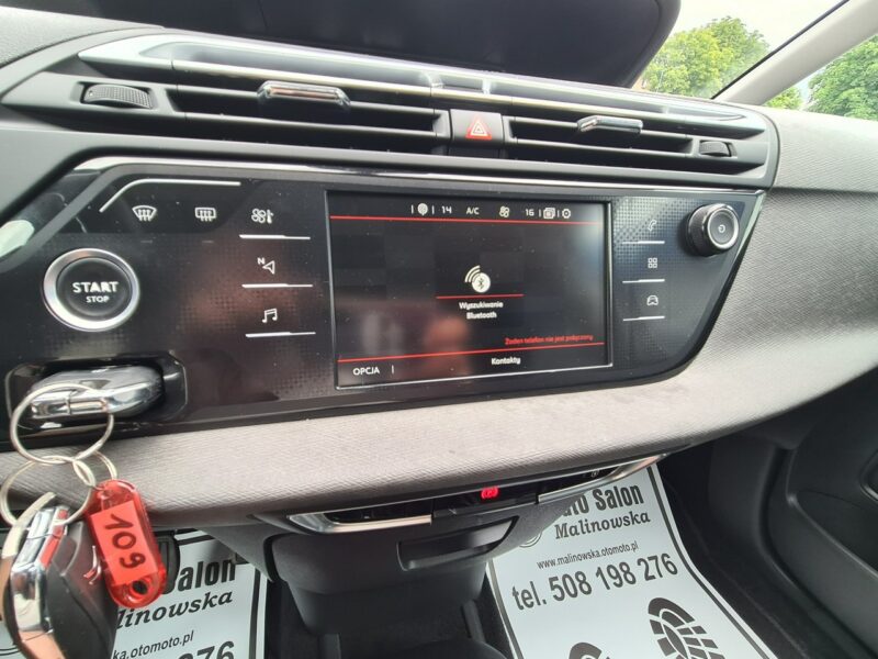 Citroen C4 SpaceTourer Navi Kamera 2xPDC Klimatronik Radar Asystent Pasa Sensory Tempomat Alu