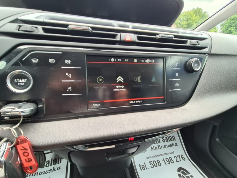 Citroen C4 SpaceTourer Navi Kamera 2xPDC Klimatronik Radar Asystent Pasa Sensory Tempomat Alu