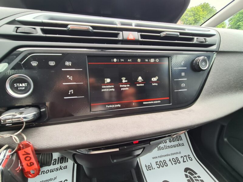 Citroen C4 SpaceTourer Navi Kamera 2xPDC Klimatronik Radar Asystent Pasa Sensory Tempomat Alu