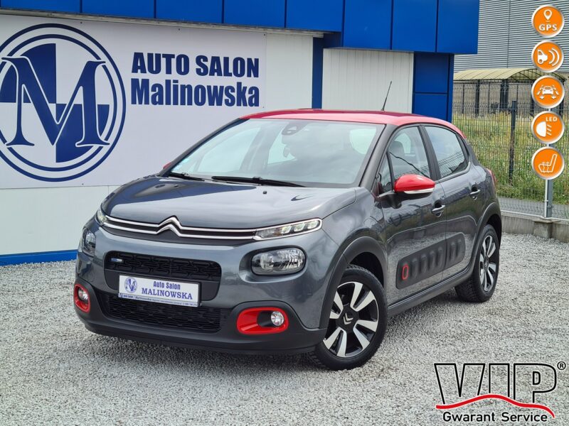 Citroen C3 Navi PDC Klimatronik Led Grzane Fotele Asystent Pasa Tempomat Alu III (2016-)