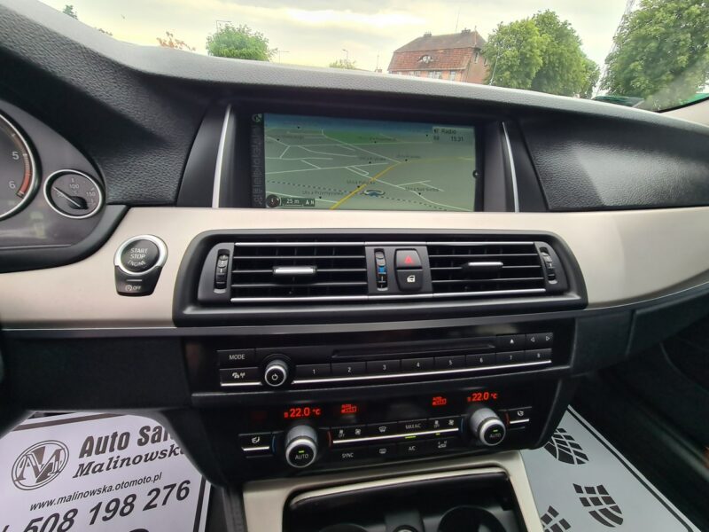 BMW 518 Szyberdach Navi El+Pamięć Fotele Skóra 2xPDC El.Klapa Xenon Wolne Ręce F10 (2009-2017)