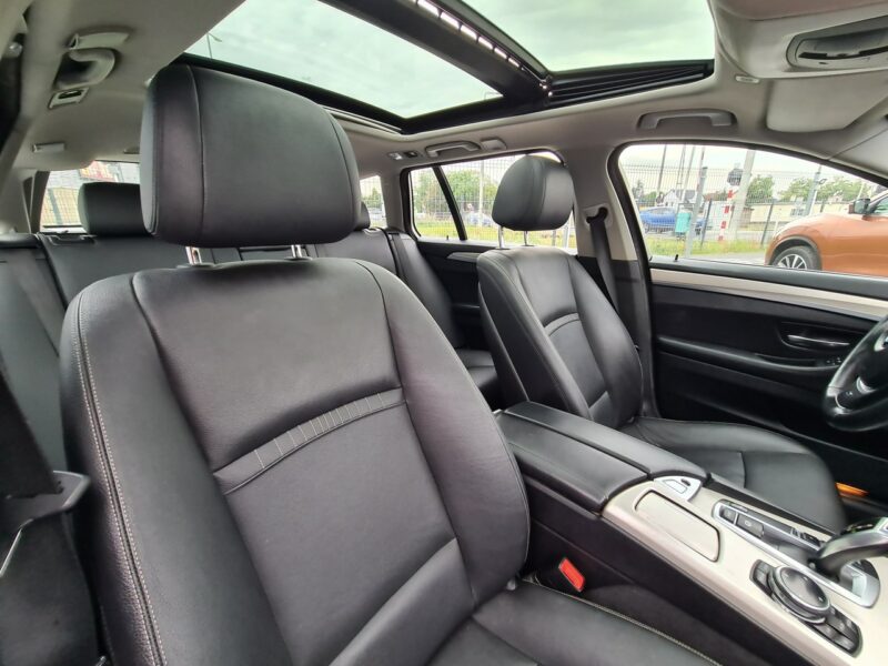 BMW 518 Szyberdach Navi El+Pamięć Fotele Skóra 2xPDC El.Klapa Xenon Wolne Ręce F10 (2009-2017)