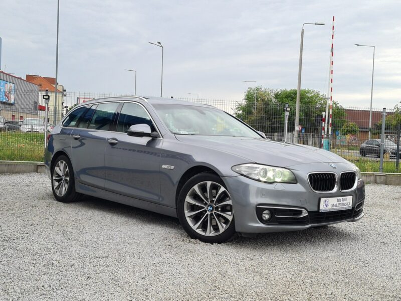 BMW 518 Szyberdach Navi El+Pamięć Fotele Skóra 2xPDC El.Klapa Xenon Wolne Ręce F10 (2009-2017)
