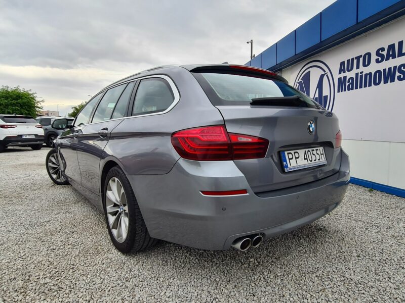 BMW 518 Szyberdach Navi El+Pamięć Fotele Skóra 2xPDC El.Klapa Xenon Wolne Ręce F10 (2009-2017)