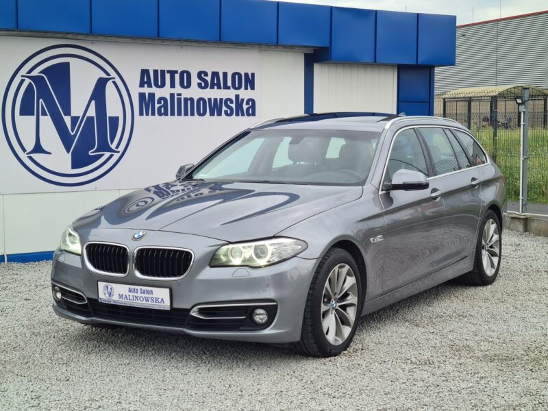 BMW 518 Szyberdach Navi El+Pamięć Fotele Skóra 2xPDC El.Klapa Xenon Wolne Ręce F10 (2009-2017)