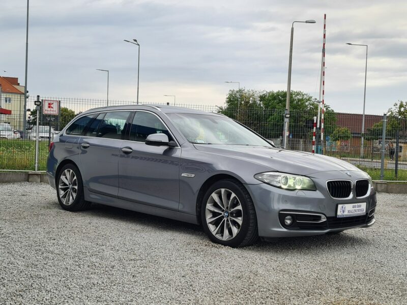 BMW 518 Szyberdach Navi El+Pamięć Fotele Skóra 2xPDC El.Klapa Xenon Wolne Ręce F10 (2009-2017)