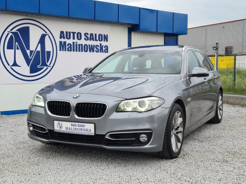 BMW 518 Szyberdach Navi El+Pamięć Fotele Skóra 2xPDC El.Klapa Xenon Wolne Ręce F10 (2009-2017)