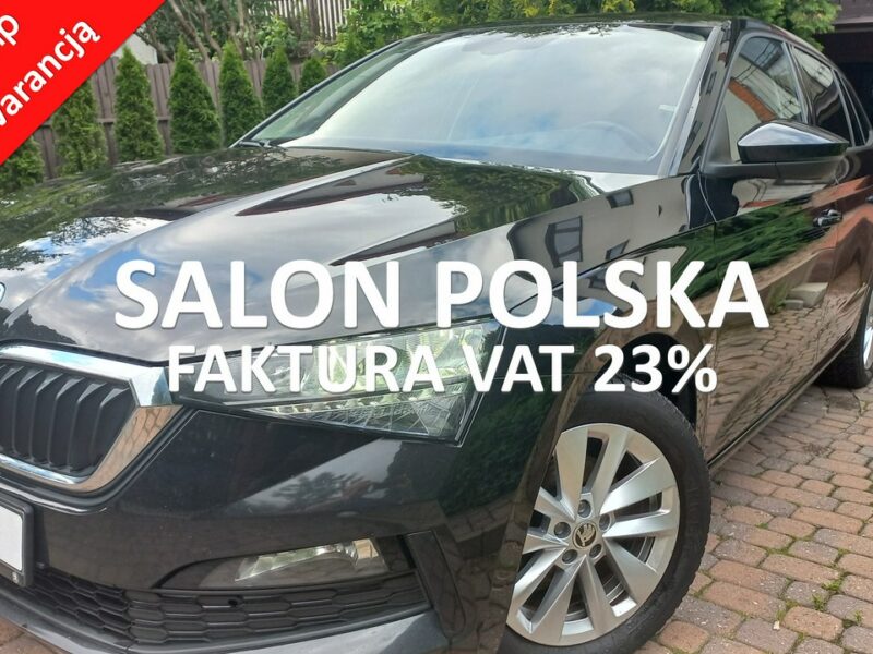 Škoda Scala DSG Salon PL 53.5 Export FV23% SmartLink+ Climatronic Kamera Grzane.f