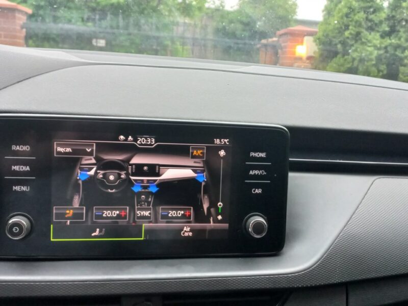 Škoda Scala DSG Salon PL 53.5 Export FV23% SmartLink+ Climatronic Kamera Grzane.f