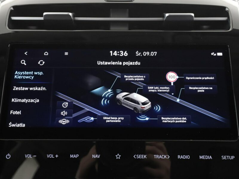 Hyundai Tucson N-Line Navi Skórzana tapicerka Rolety Klimatyzacja Podgrzewane fotele IV (2020-)
