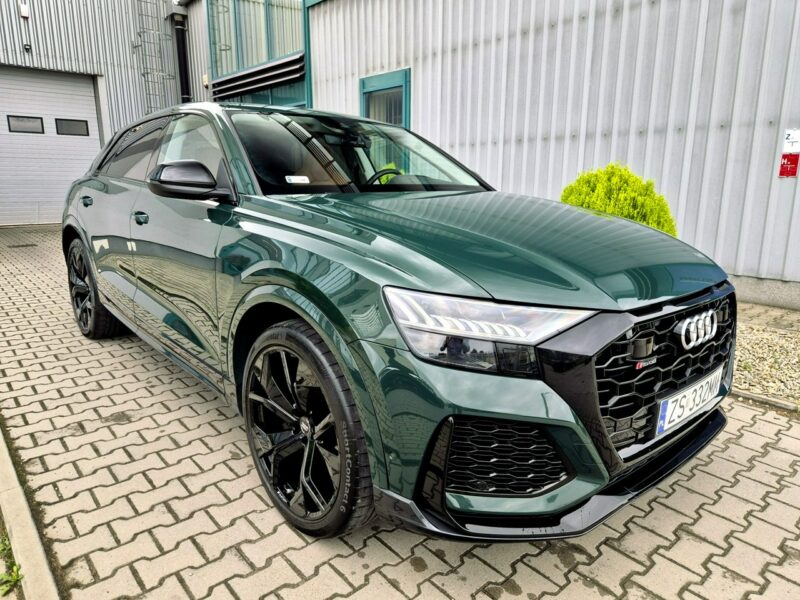 Audi RS Q8 600KM. Lakier Audi Exlusive. Masaże. B&O. ACC. Noktowizor. Hak. FV23%.