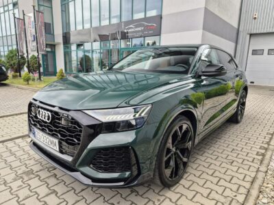 Audi RS Q8 600KM. Lakier Audi Exlusive. Masaże. B&O. ACC. Noktowizor. Hak. FV23%.