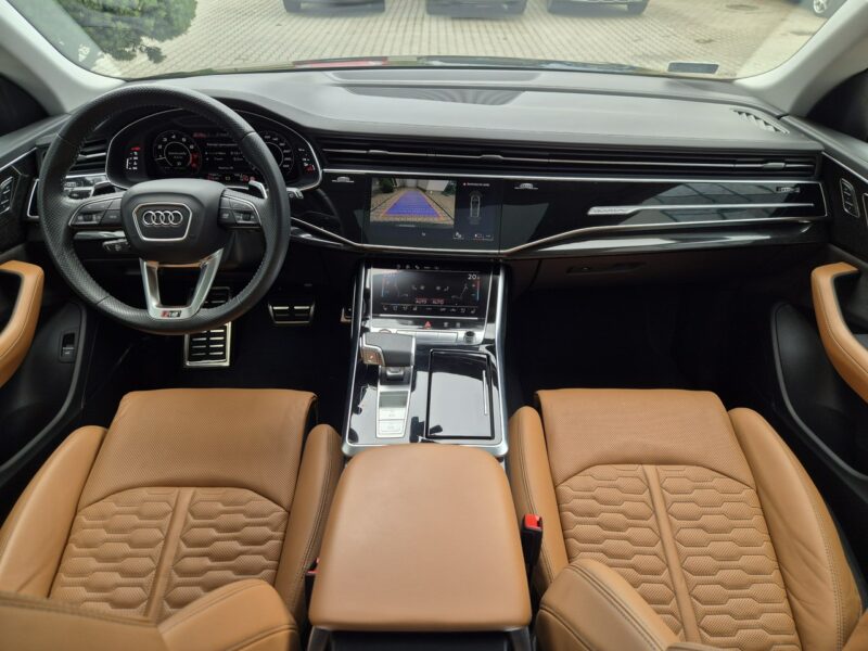 Audi RS Q8 600KM. Lakier Audi Exlusive. Masaże. B&O. ACC. Noktowizor. Hak. FV23%.