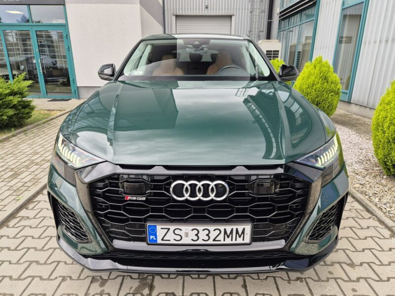 Audi RS Q8 600KM. Lakier Audi Exlusive. Masaże. B&O. ACC. Noktowizor. Hak. FV23%.