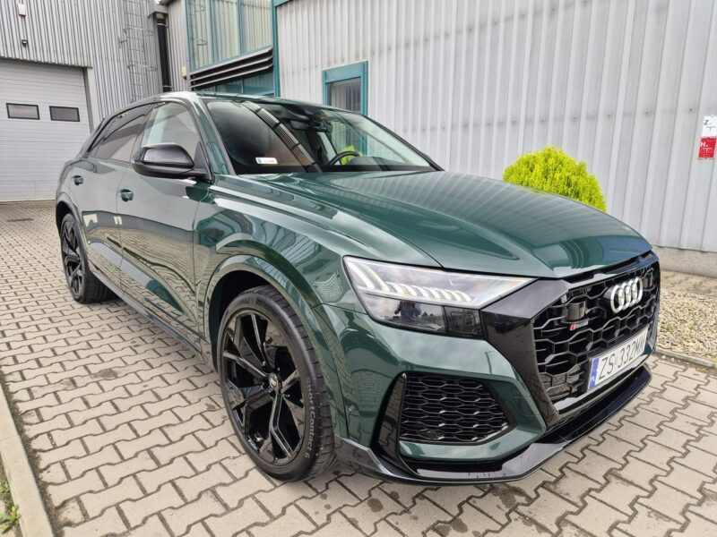 Audi RS Q8 600KM. Lakier Audi Exlusive. Masaże. B&O. ACC. Noktowizor. Hak. FV23%.