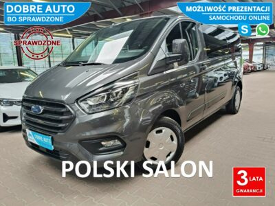 Ford Transit Custom 2.0 130KM 9osobowy,Parktronik,Tempomat,Android/AppleCar, Bi-XenonFV23%