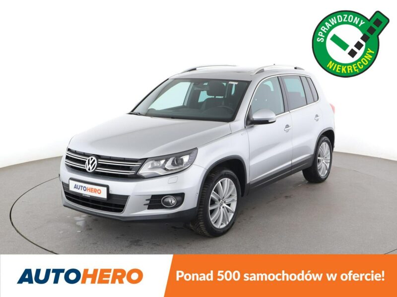 Volkswagen Tiguan 4X4 160KM Navi Klimatyzacja Panorama Podgrzewane fotele Czujniki parko I (2007-2016)