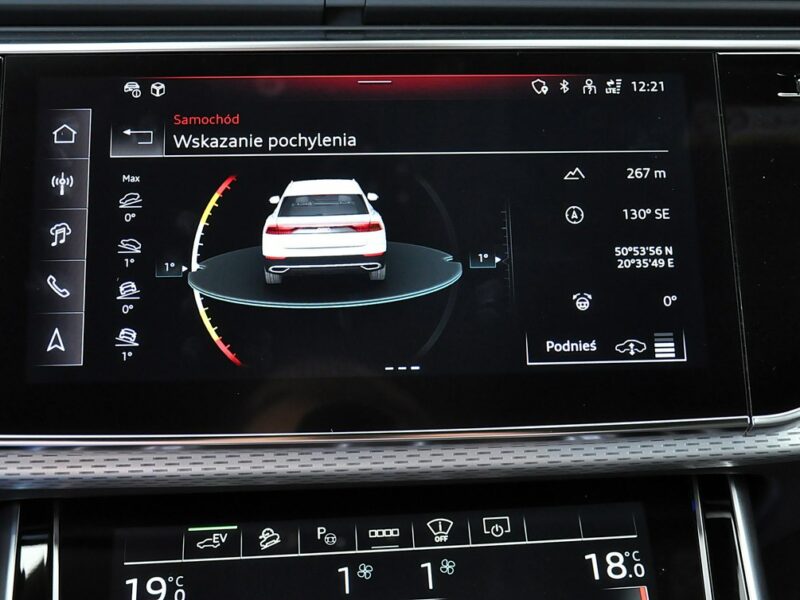 Audi Q8 55TFSIe Quattro Sline B&O Virtual MatrixLed Kamery360 TempomatAC Alu21