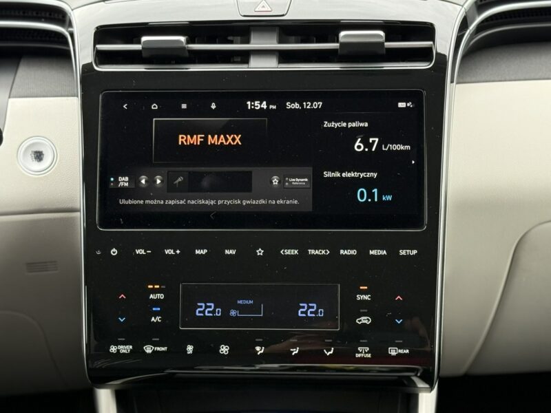 Hyundai Tucson 230KM,Hybryda,Bogata wersja,Gwarancja IV (2020-)