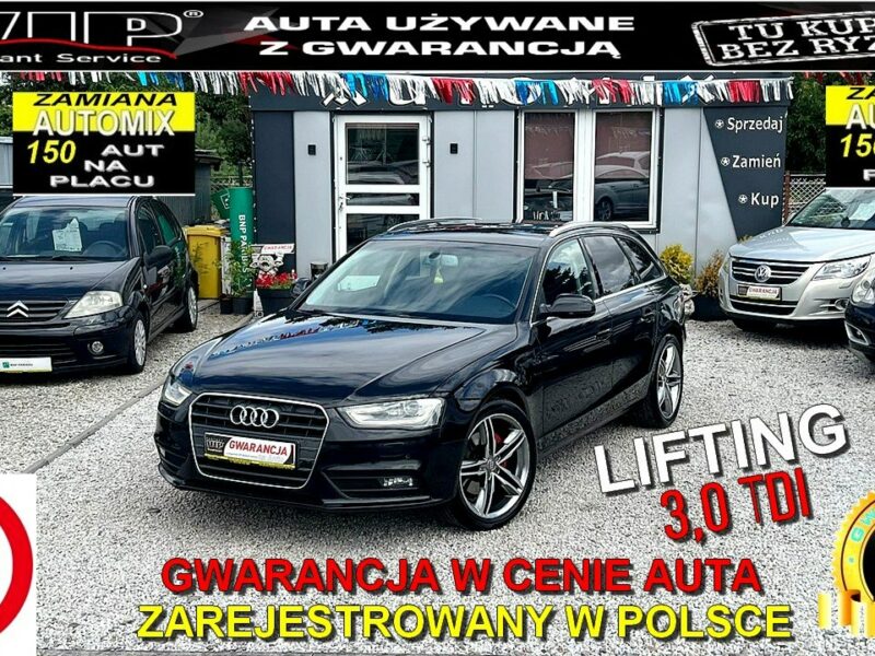 Audi A4 LIFT 3,0 TDI * Duża Navi * Ledy* Skóra S-LINE Gwarancja * Automi-x pl B8 (2007-2015)